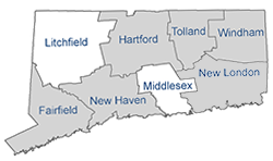 CTHandiMan Connecticut Service Area including Hartford County, New Haven County, New London County, Tolland County, Windham County, Fairfield County